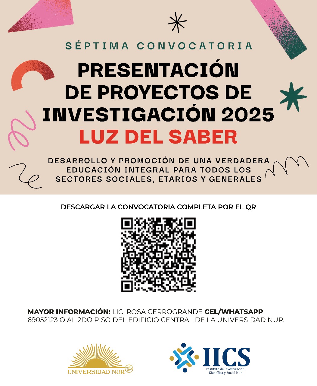 qr para la convocatoria luz del saber qr para la convocatoria luz del saber